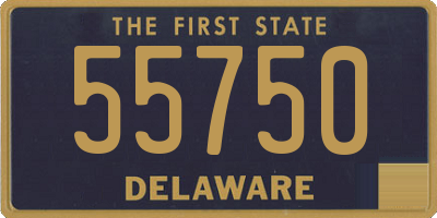 DE license plate 55750