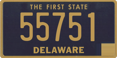 DE license plate 55751