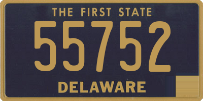 DE license plate 55752