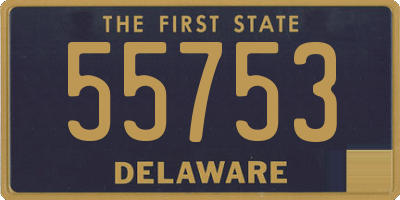 DE license plate 55753