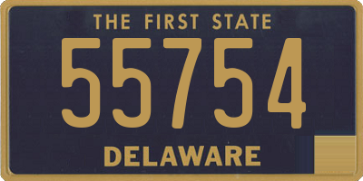 DE license plate 55754