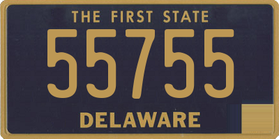 DE license plate 55755