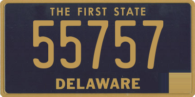 DE license plate 55757