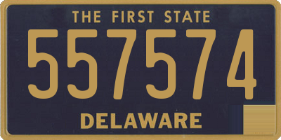DE license plate 557574