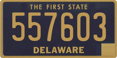 DE license plate 557603