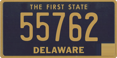 DE license plate 55762