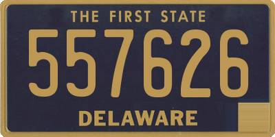 DE license plate 557626