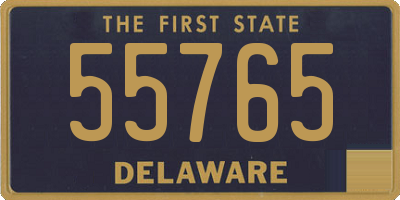 DE license plate 55765