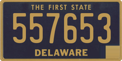 DE license plate 557653
