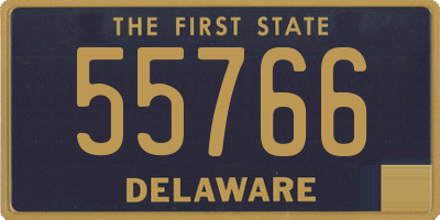 DE license plate 55766