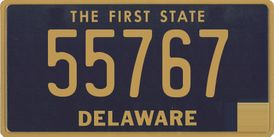 DE license plate 55767