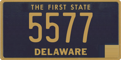 DE license plate 5577