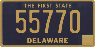 DE license plate 55770