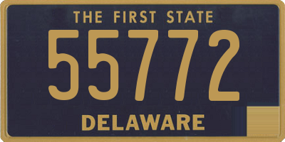 DE license plate 55772