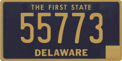 DE license plate 55773