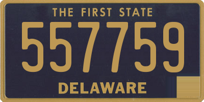 DE license plate 557759