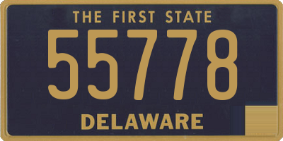 DE license plate 55778