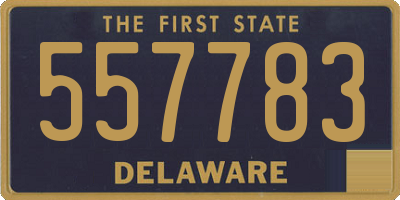 DE license plate 557783