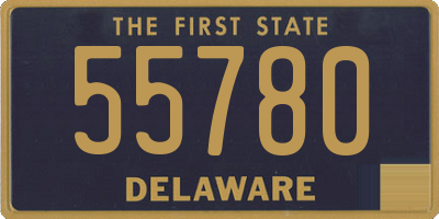 DE license plate 55780