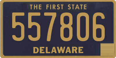 DE license plate 557806