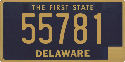 DE license plate 55781