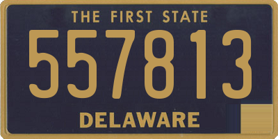 DE license plate 557813