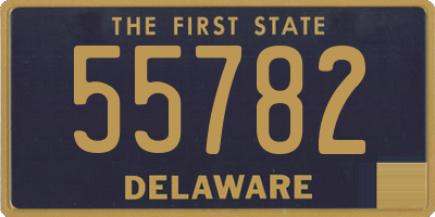 DE license plate 55782