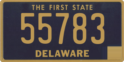 DE license plate 55783