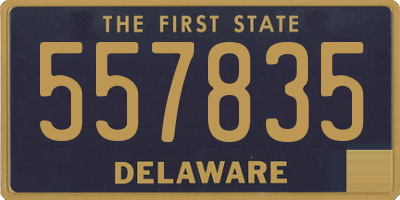 DE license plate 557835