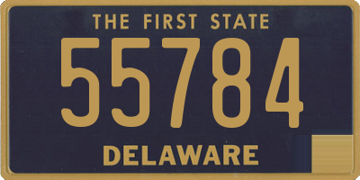 DE license plate 55784