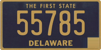 DE license plate 55785