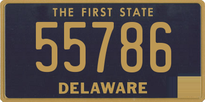 DE license plate 55786