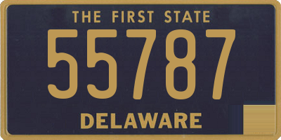 DE license plate 55787