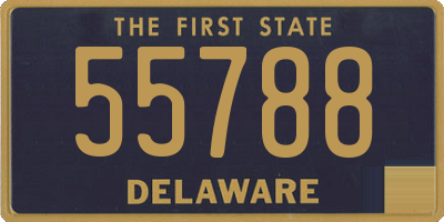 DE license plate 55788