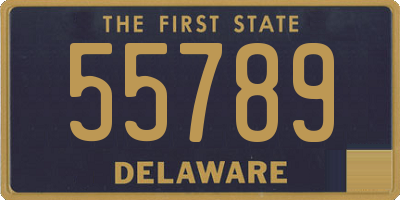 DE license plate 55789