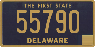 DE license plate 55790