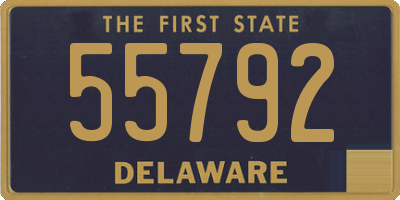 DE license plate 55792