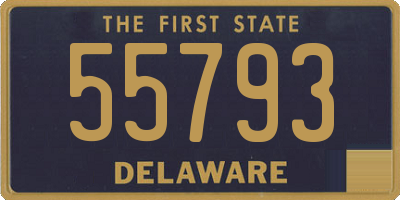 DE license plate 55793