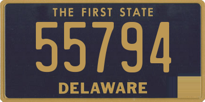 DE license plate 55794