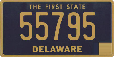 DE license plate 55795