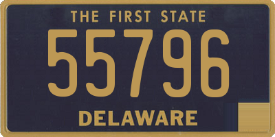 DE license plate 55796