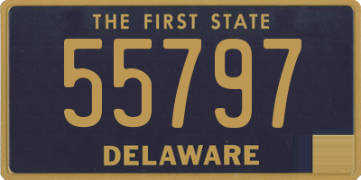 DE license plate 55797