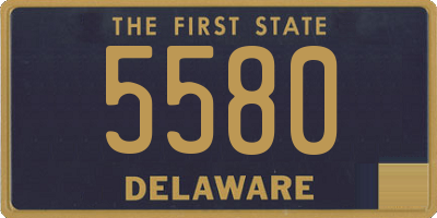 DE license plate 5580
