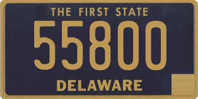 DE license plate 55800