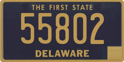 DE license plate 55802