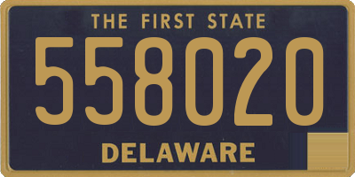 DE license plate 558020