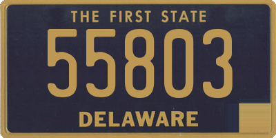 DE license plate 55803