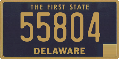 DE license plate 55804