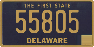 DE license plate 55805