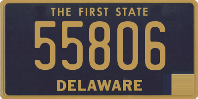 DE license plate 55806